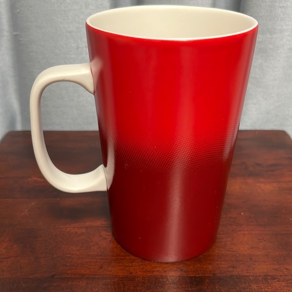 Starbucks 2015 Red Ombre Ceramic Coffee Mug 16 oz - Picture 3 of 9